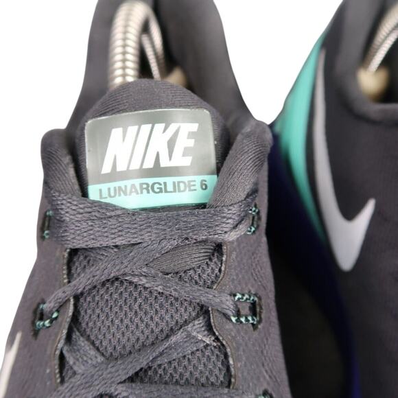 Nike Shoes Womens 8 Athletic Trainers Lunarglide 6 Running Comfort Active Sport - Picture 4 of 13